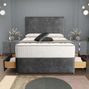 Dakar Divan Bed - Charcoal Coniston